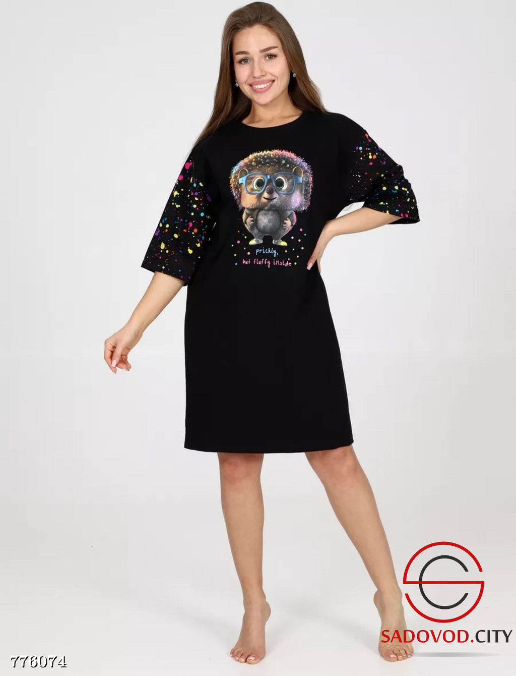 Женская туника с принтом - Bruno фото 7