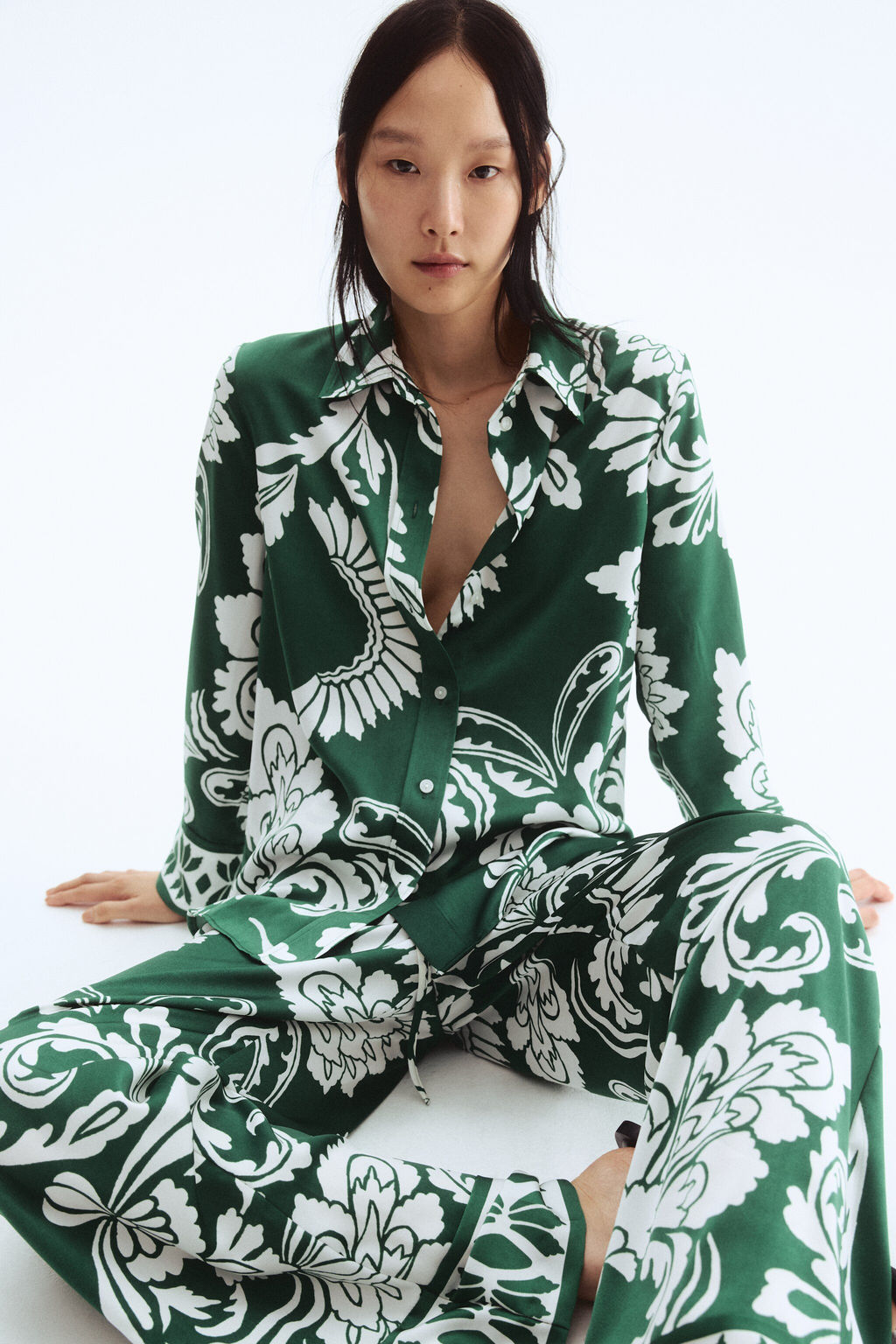 Pantal?n estampado con cord?n de ajuste - H&m фото 6