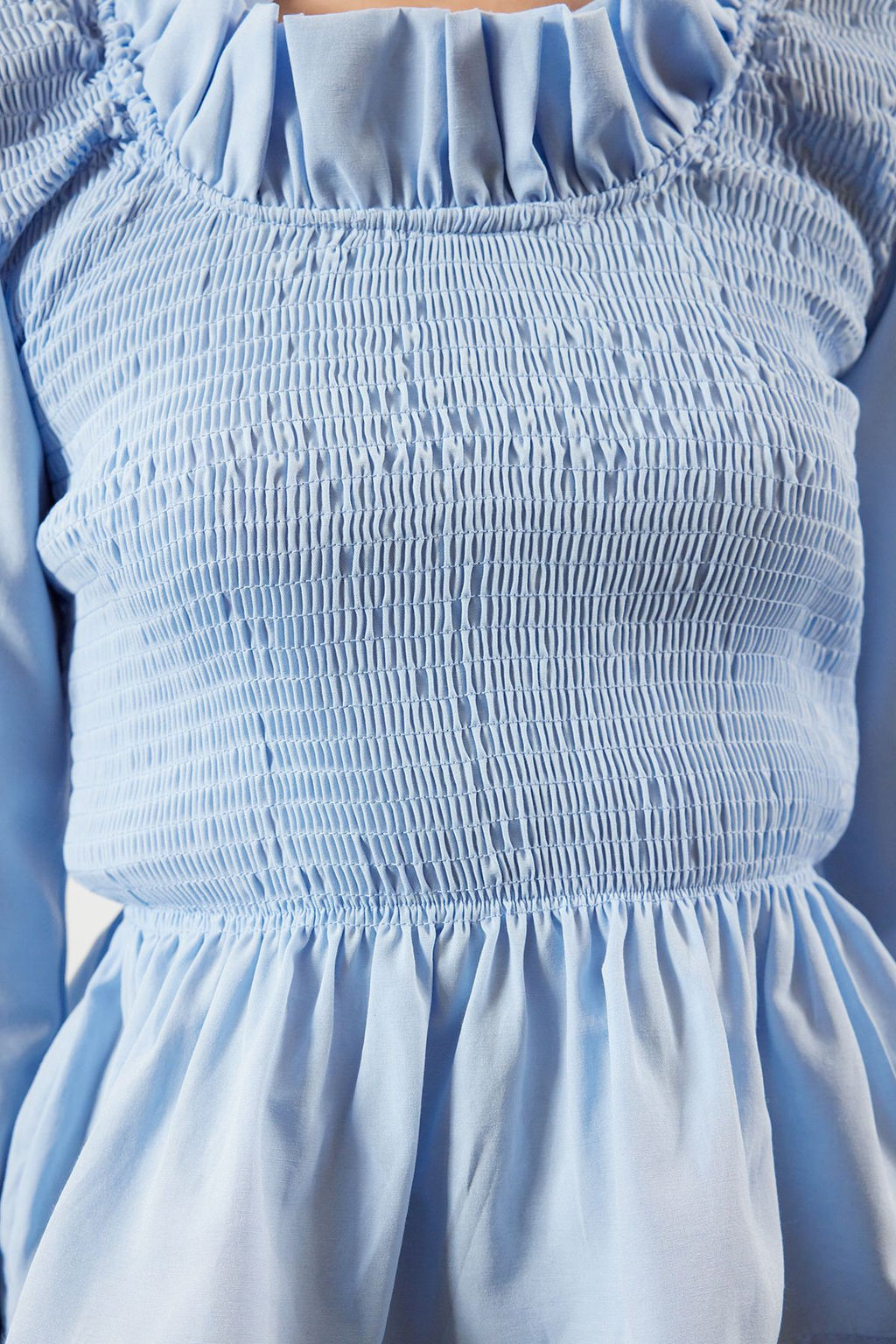 Ekru F?rf?rl? Gipeli Dokuma Bluz TWOSS24BZ00531 - Trendyolmilla фото 9