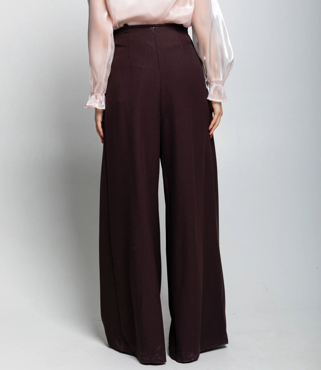 Брюки #КТ16301-2, шоколадный