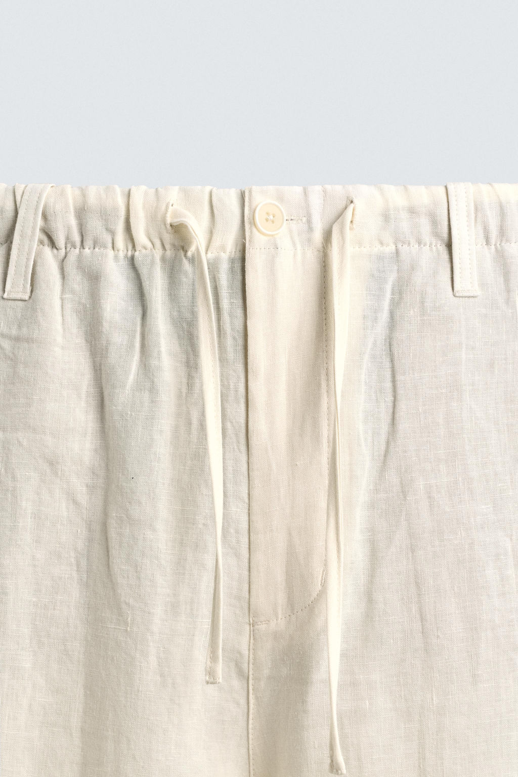 PANTAL?N RELAXED FIT 100% LINO / Crudo