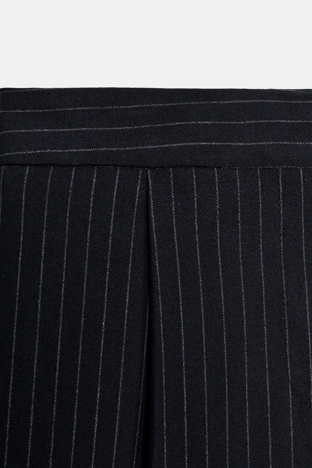 WIDE-LEG PINSTRIPE TROUSERS WITH DARTS - Zara фото 18