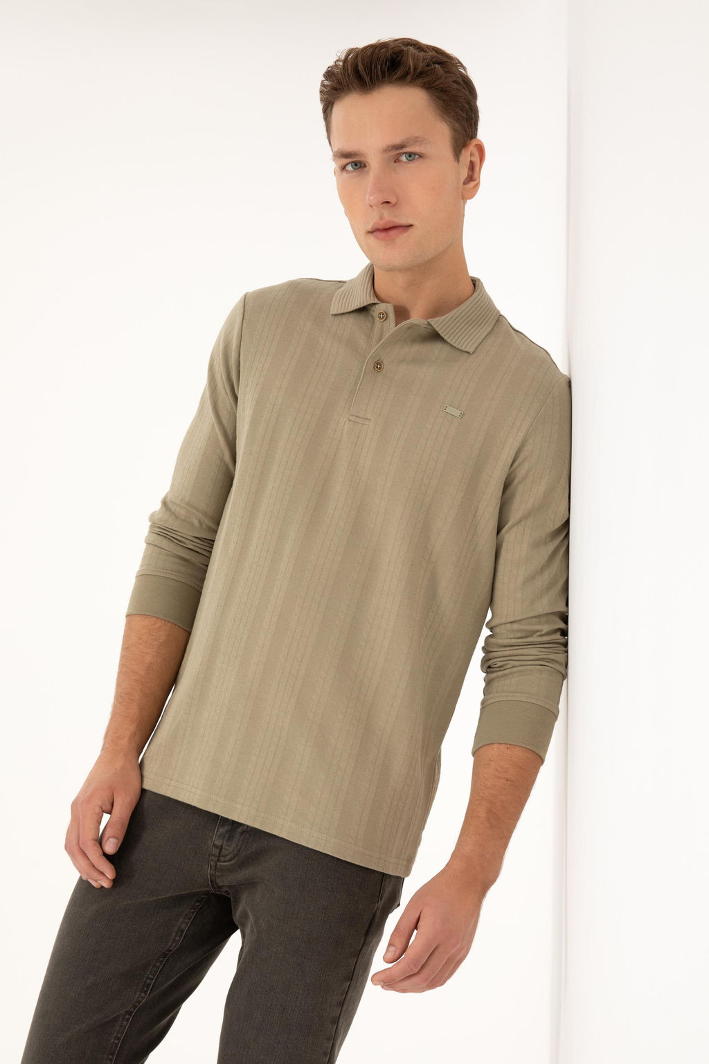 Erkek A__k Haki Sweatshirt