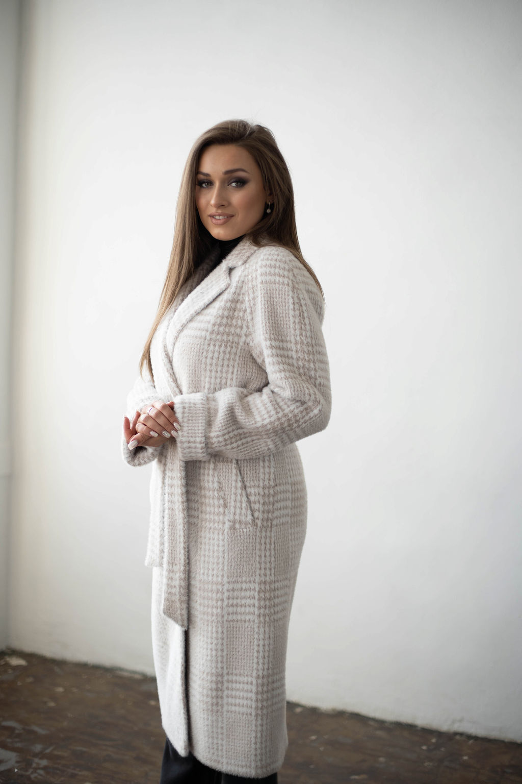 Пальто женское демисезонное 22555 (синий) - Kankan фото 48