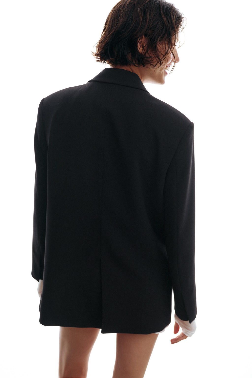 BLAZER CRUZADA OVERSIZE / Negro - Zara фото 6