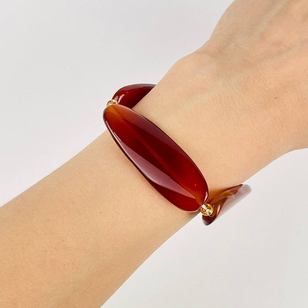 Бусины для украшений из Сердолика 40 см