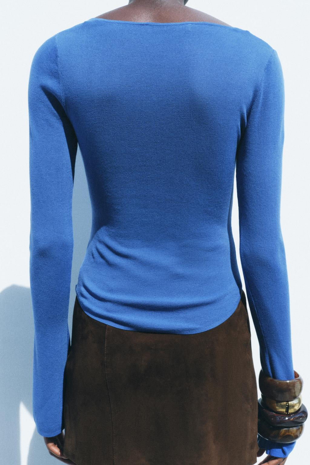 GATHERED KNIT TOP - Zara фото 3