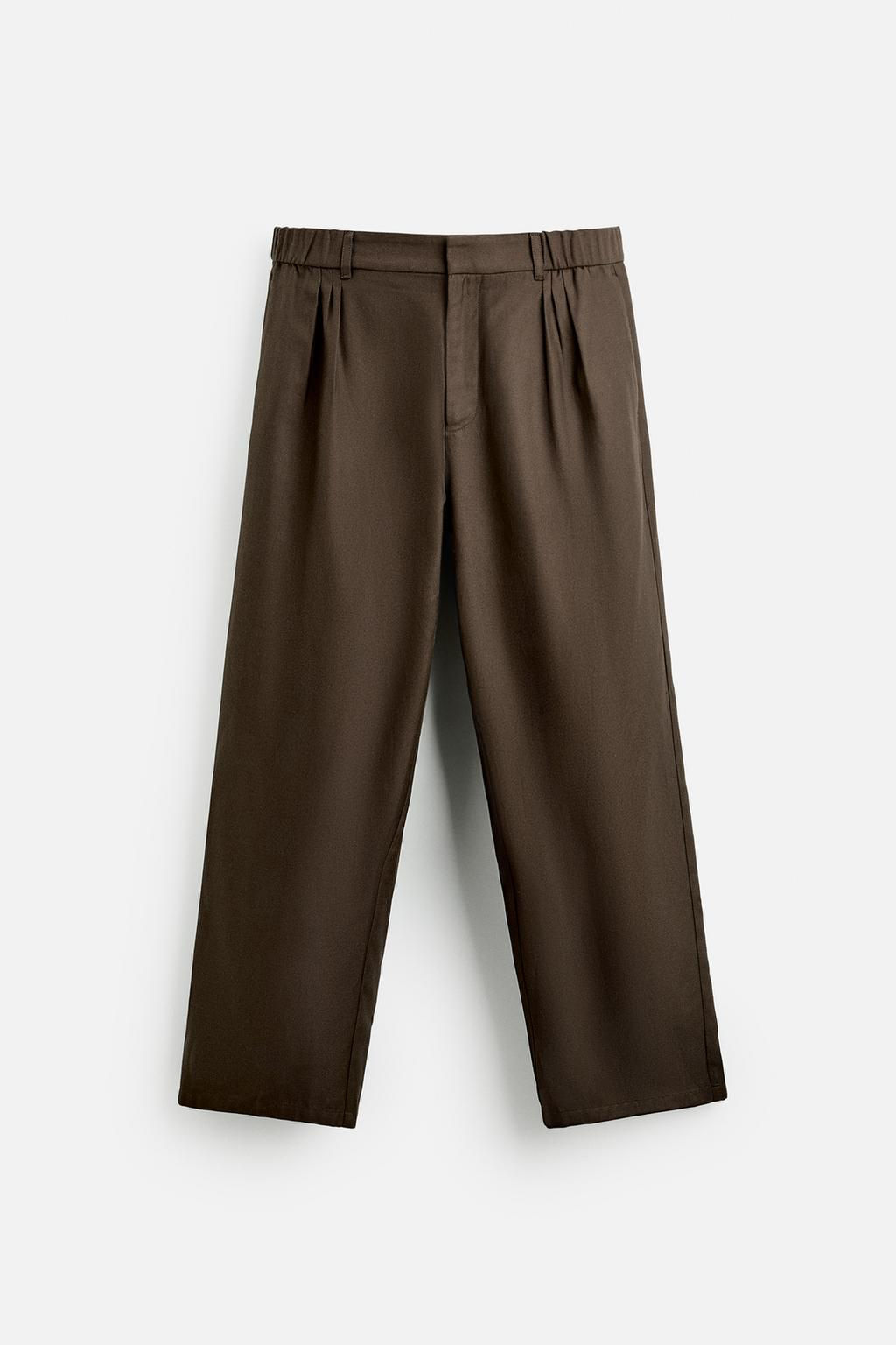 PLEATED JOGGER WAIST TROUSERS - Zara фото 7