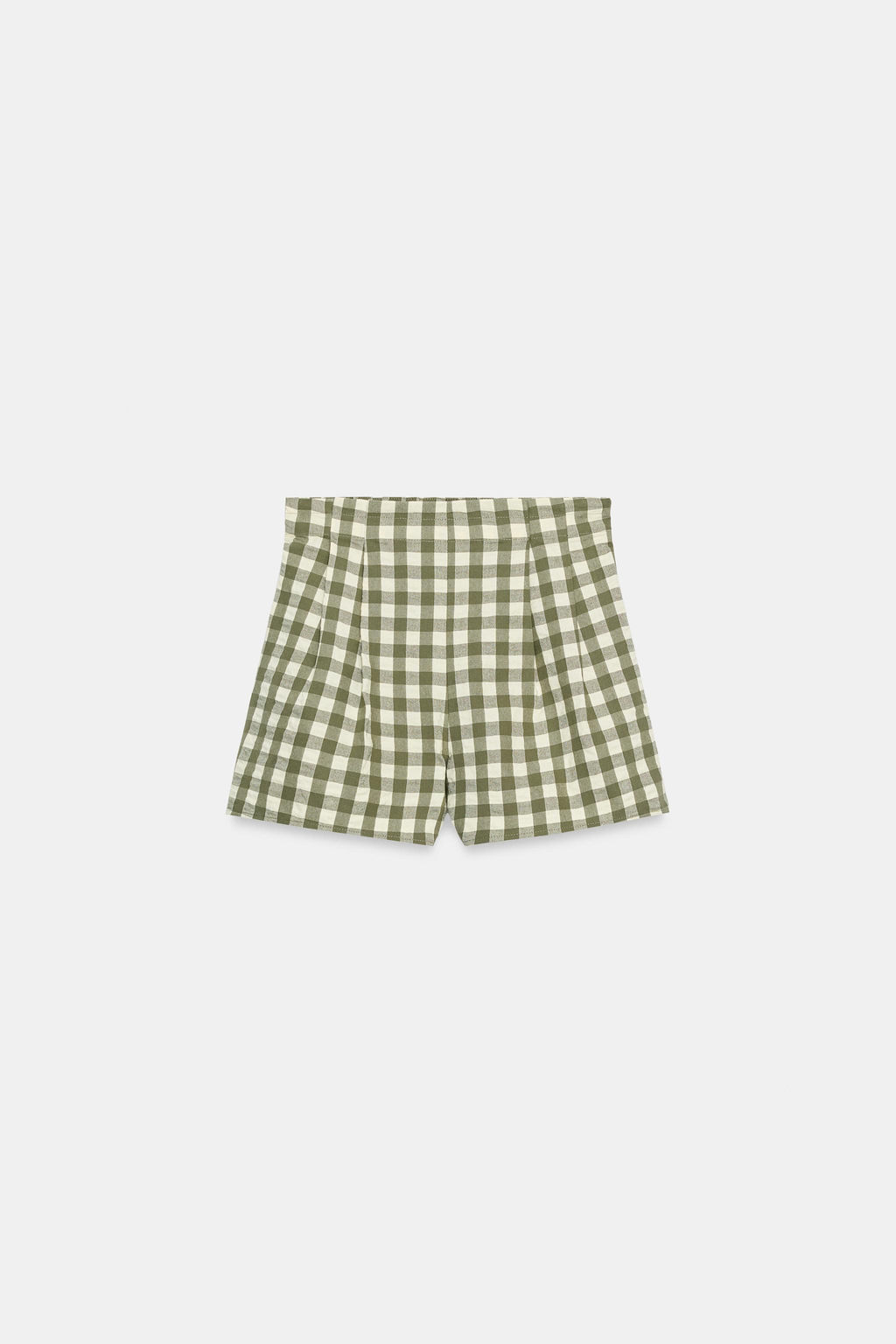 SHORTS CUADRO VICHY / Verde medio - Zara фото 6