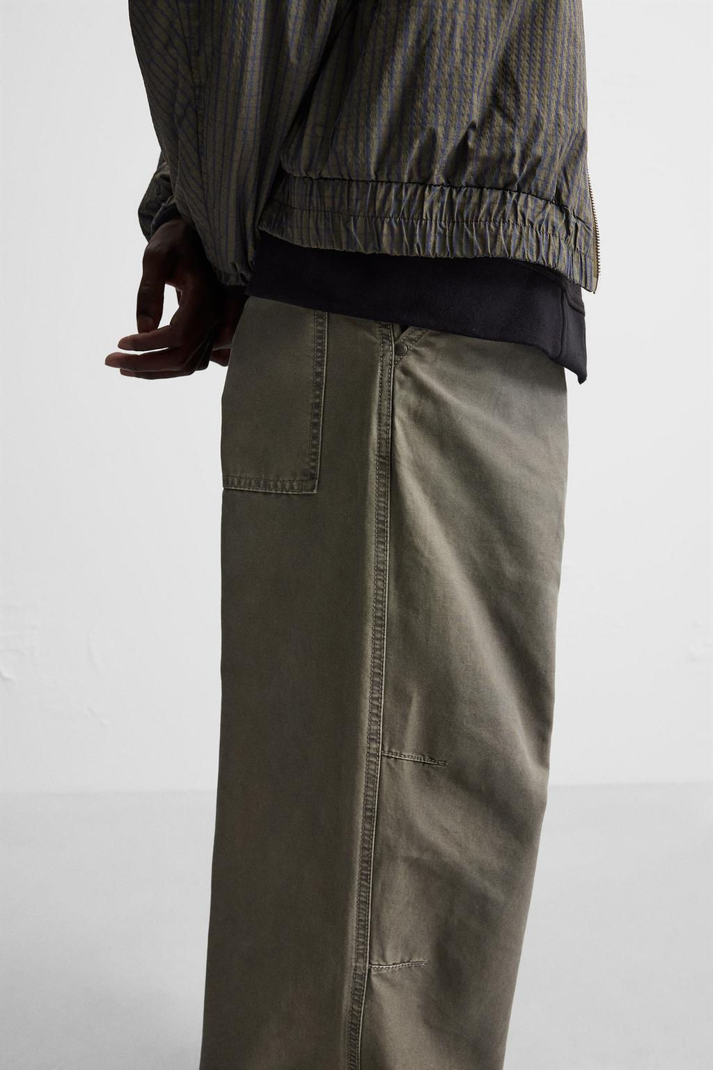 RELAXED FIT FADED TROUSERS - Zara фото 14