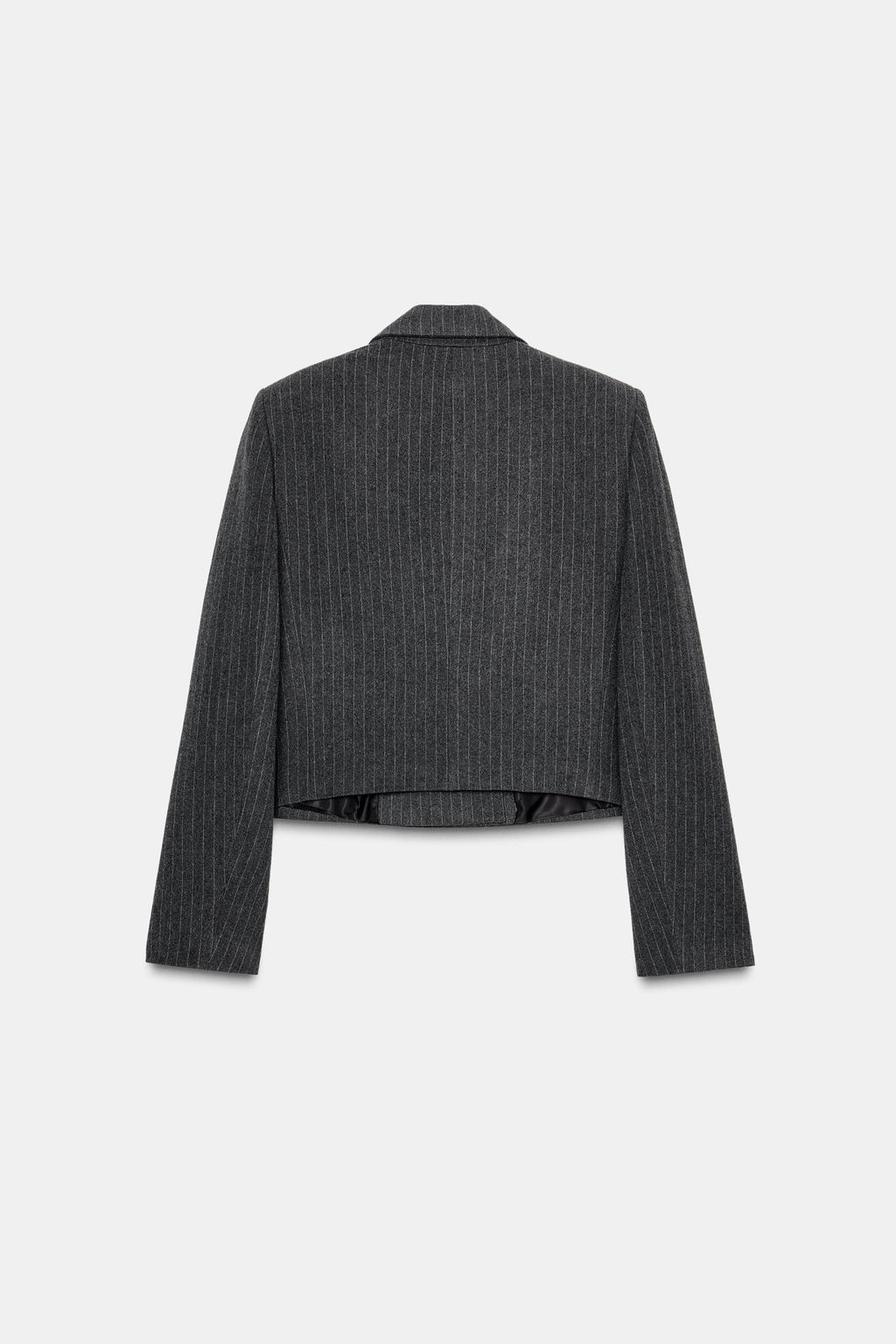 CROPPED DOUBLE-BREASTED PINSTRIPE BLAZER - Zara фото 8