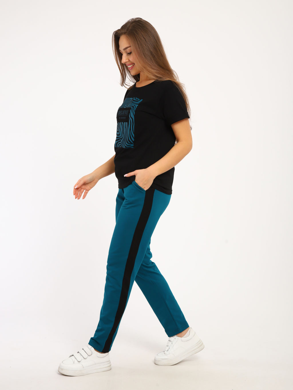 Костюм женский 5-342а (петроль)