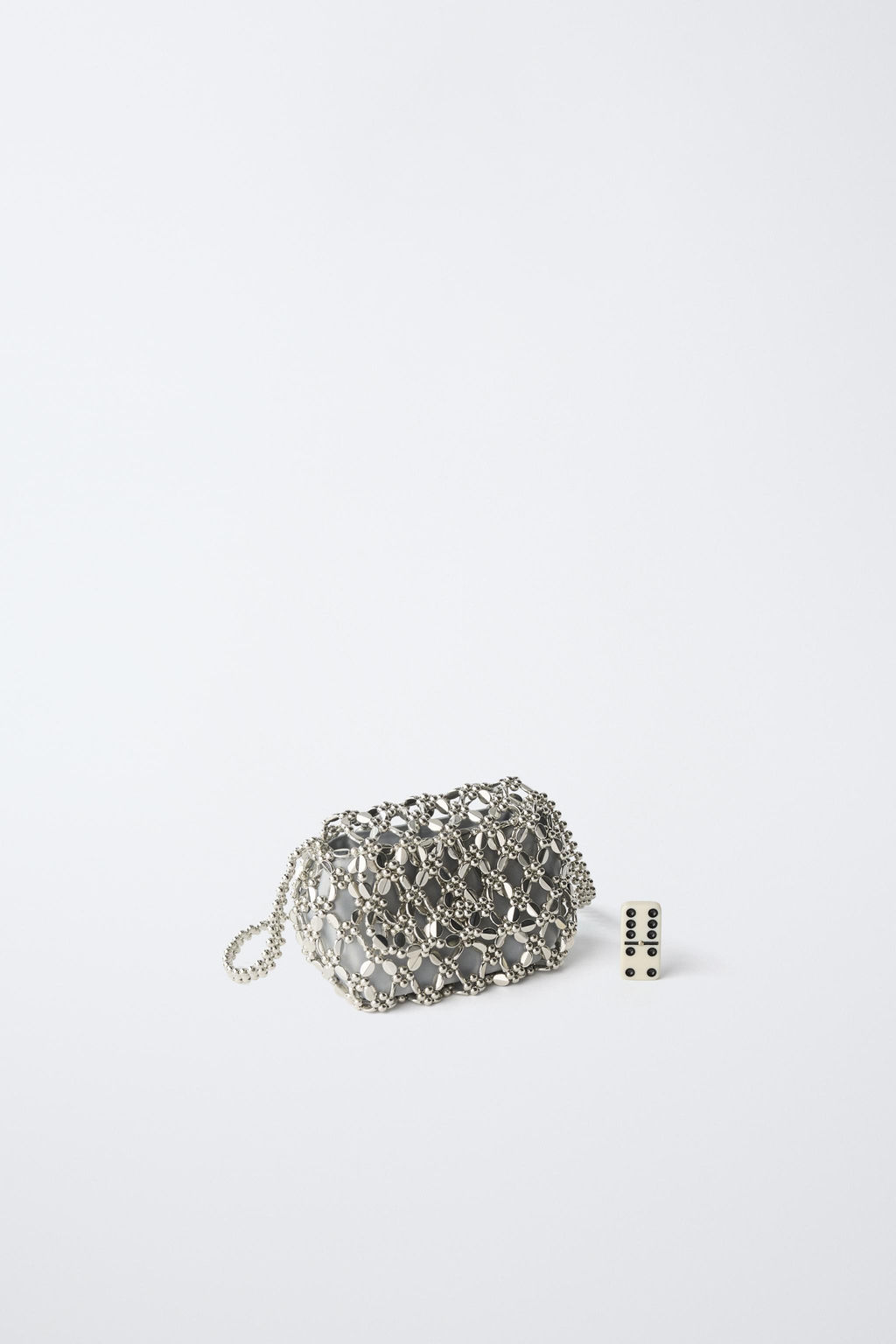 BOLSO ABALORIOS / Plata - Zara фото 6