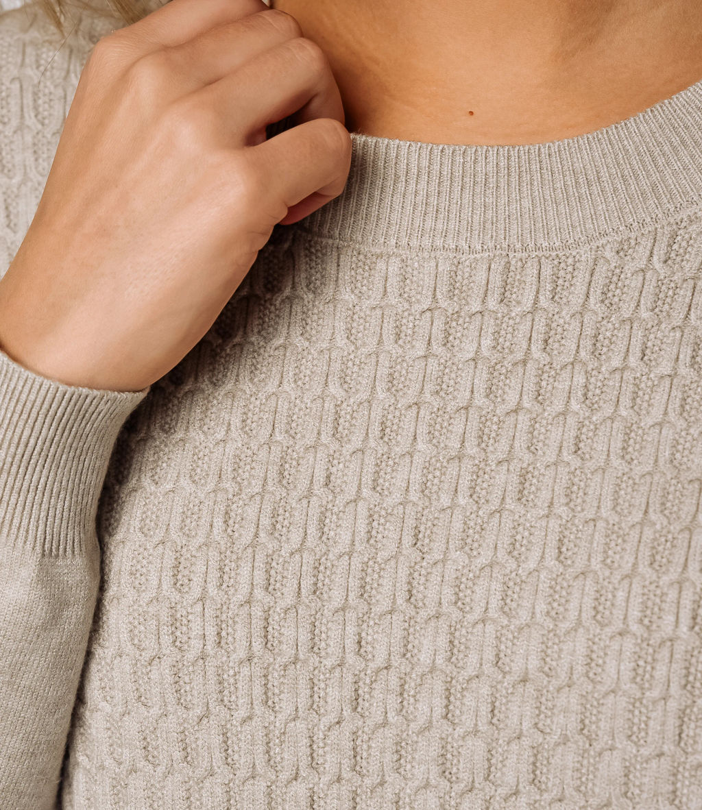 Джемпер #КТ24069, бежево-серый - Dommod фото 5