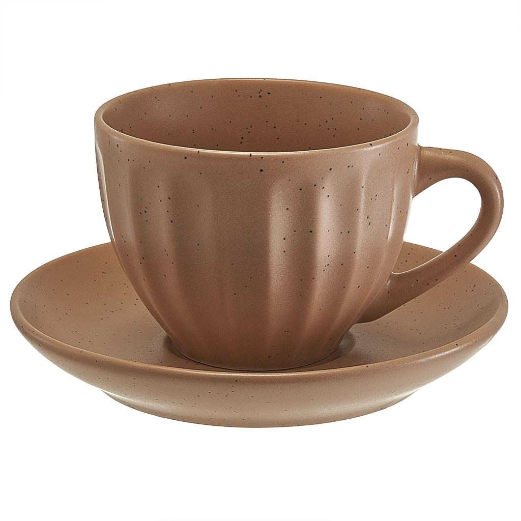 Чайный набор 8 пр. (240 мл) на металлической подставке "Latte" Ф11-060К/8