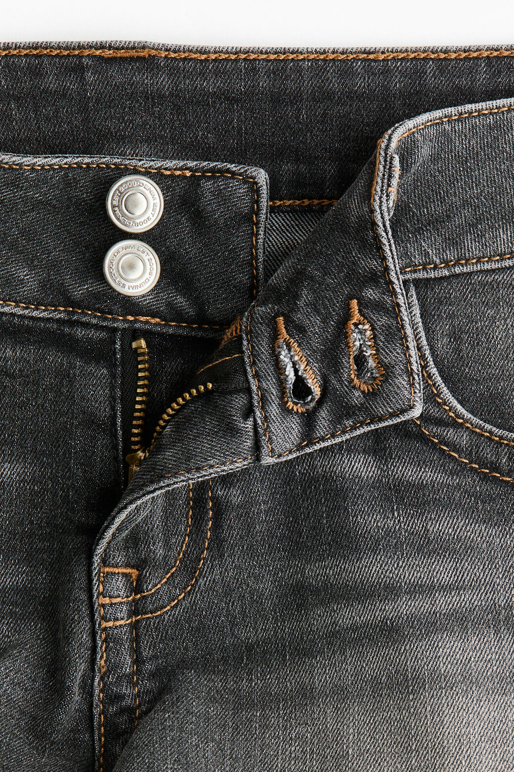 Minishorts denim de talle bajo - H&m фото 5
