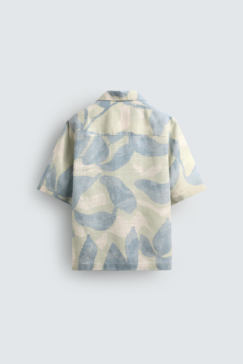 CAMISA FLUIDA ESTAMPADO ABSTRACTO / Azules - Zara фото 9