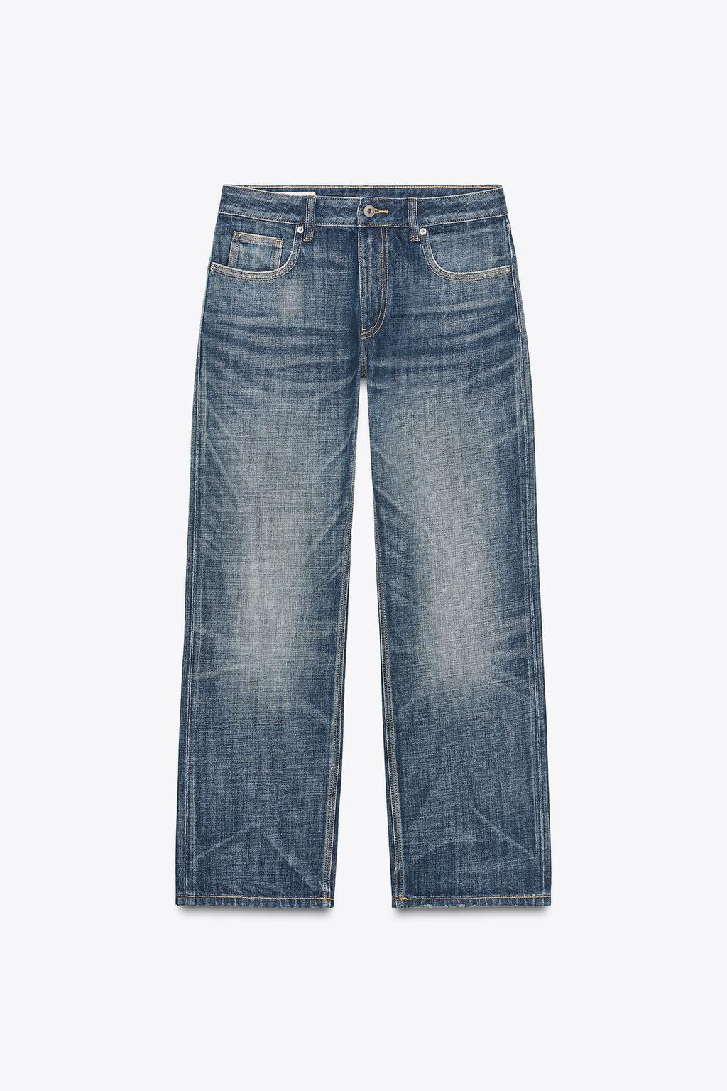 TRF STRAIGHT CROP MID-WAIST JEANS - Zara фото 9