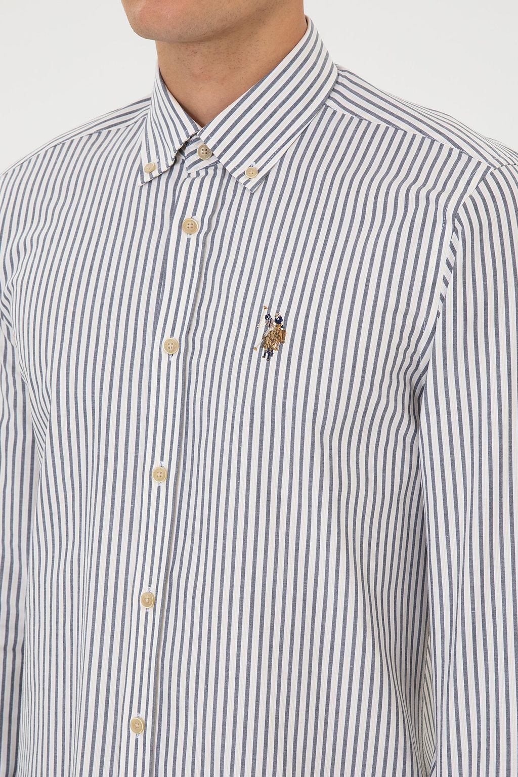 Erkek Beyaz Uzun Kollu G_mlek - U.s. polo assn фото 7