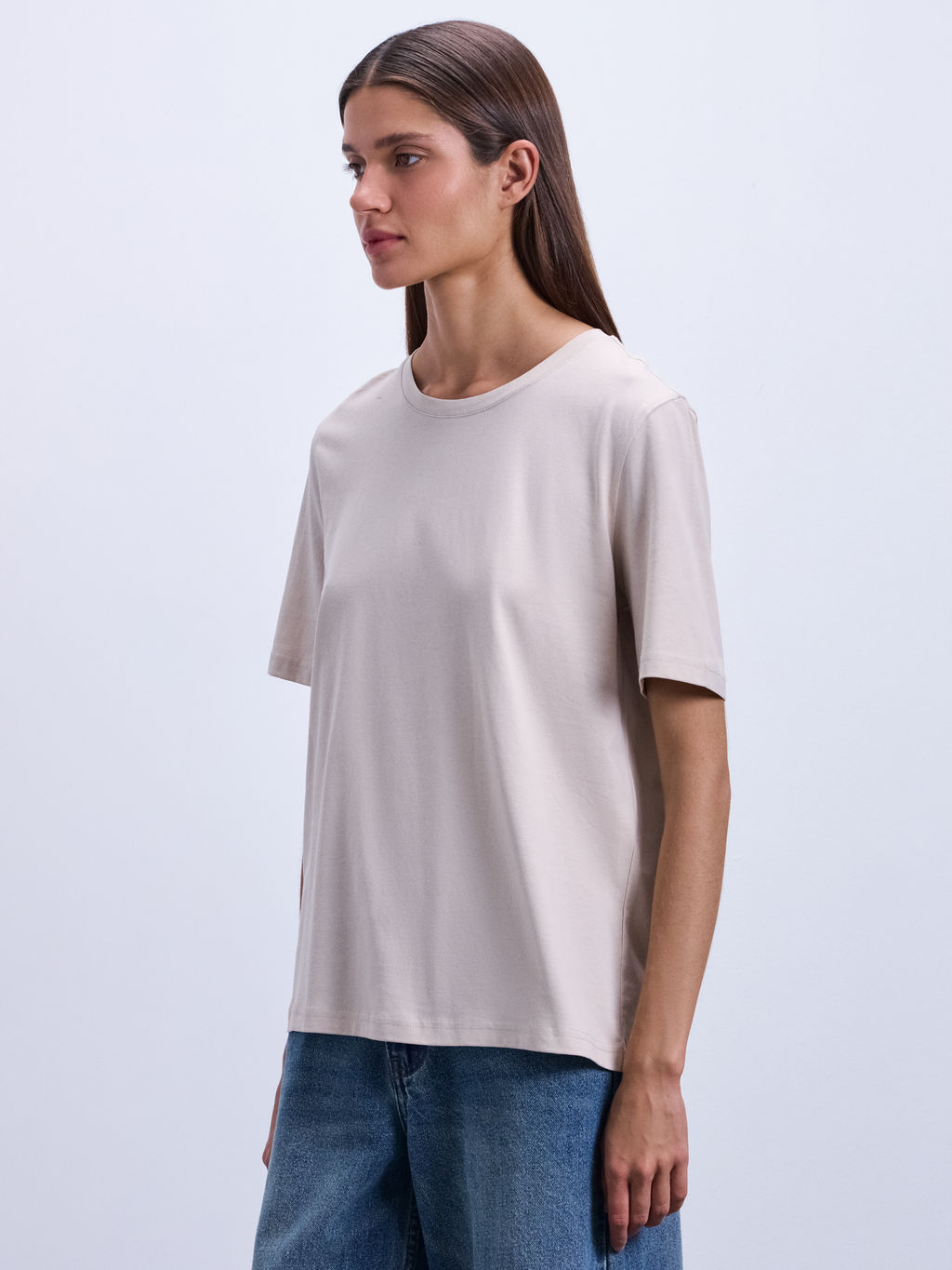 Базовая футболка из хлопка W_REGULAR3-62 / Zarina  фото 4