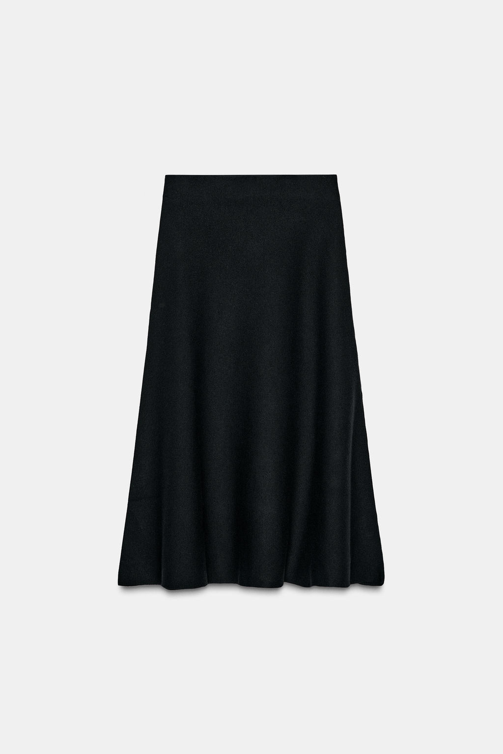 KNIT FLARED MIDI SKIRT - Zara фото 5
