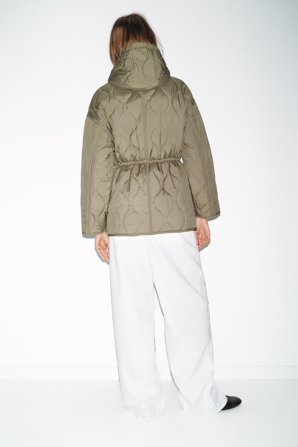 WATER-REPELLENT HOODED PUFFER JACKET - Zara фото 9