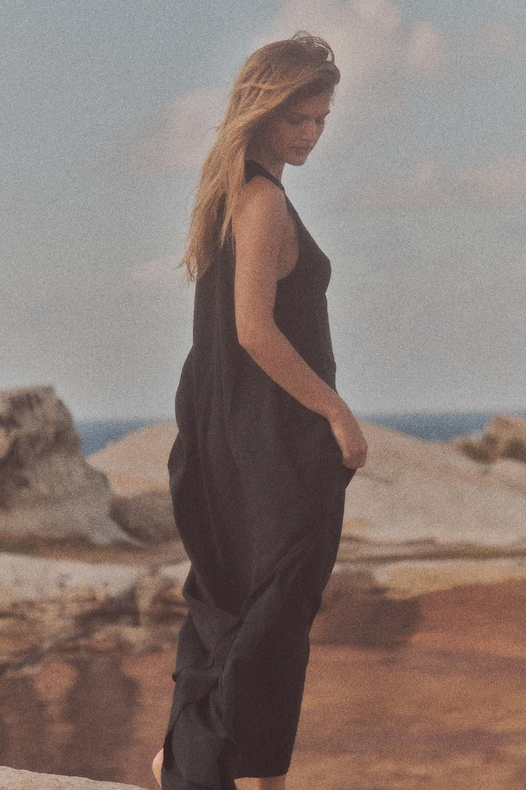 FLOWING VOLUMINOUS MIDI DRESS - Zara фото 10