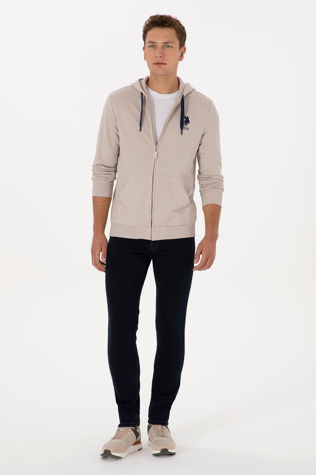 Erkek Regular Fit Regular Fit Fermuarl_ Kap__onlu Ta_ _rme H_rka