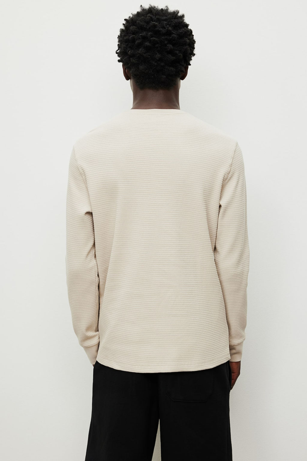 Camiseta en punto gofrado Slim Fit - H&m фото 6