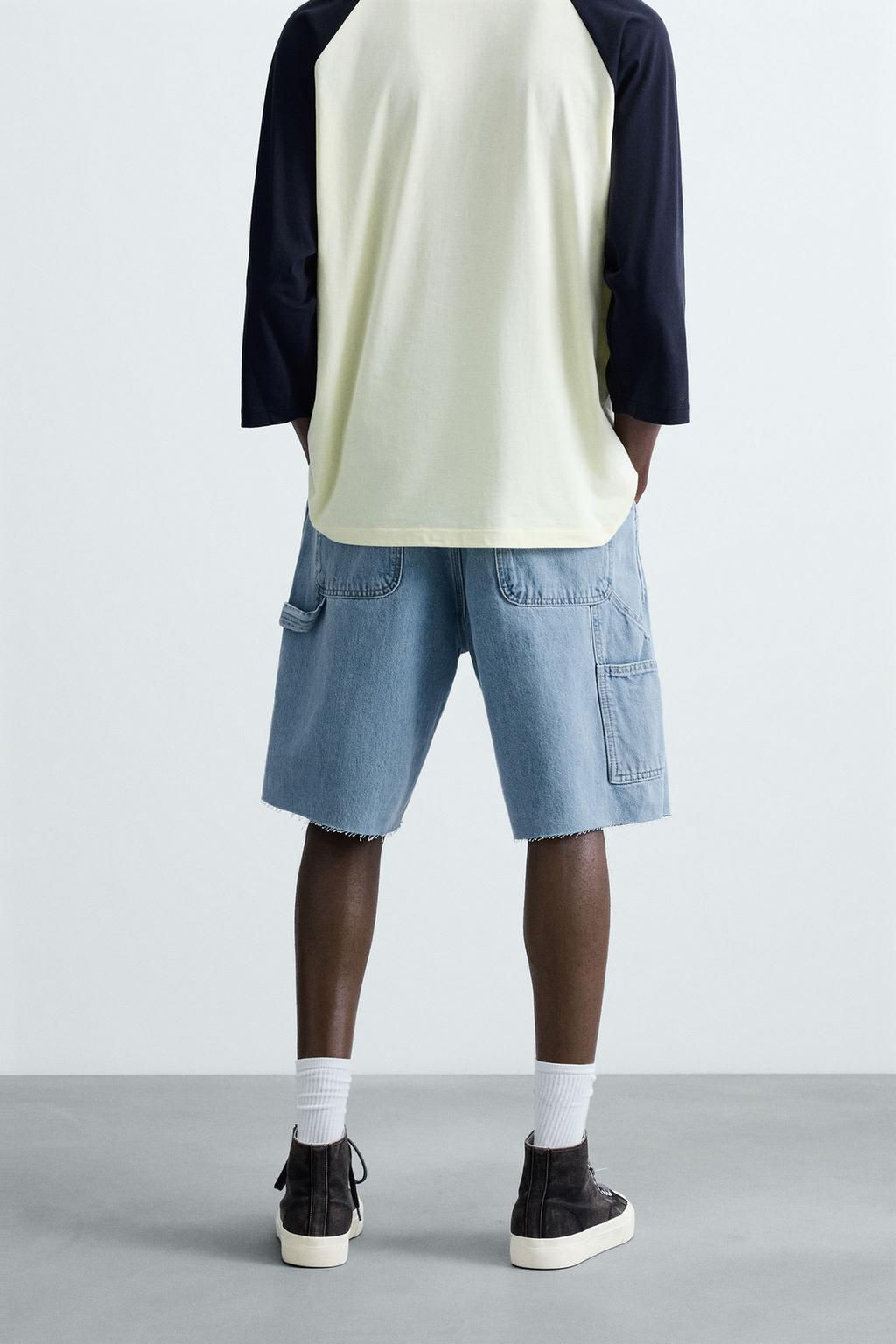 CARPENTER POCKET DENIM BERMUDA SHORTS - Zara фото 3