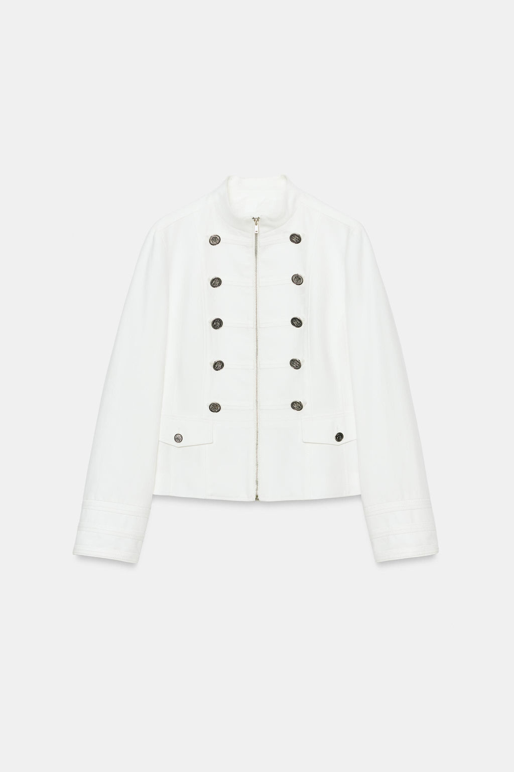 BLAZER CUELLO SUBIDO BOTONES / Blanco roto - Zara фото 8