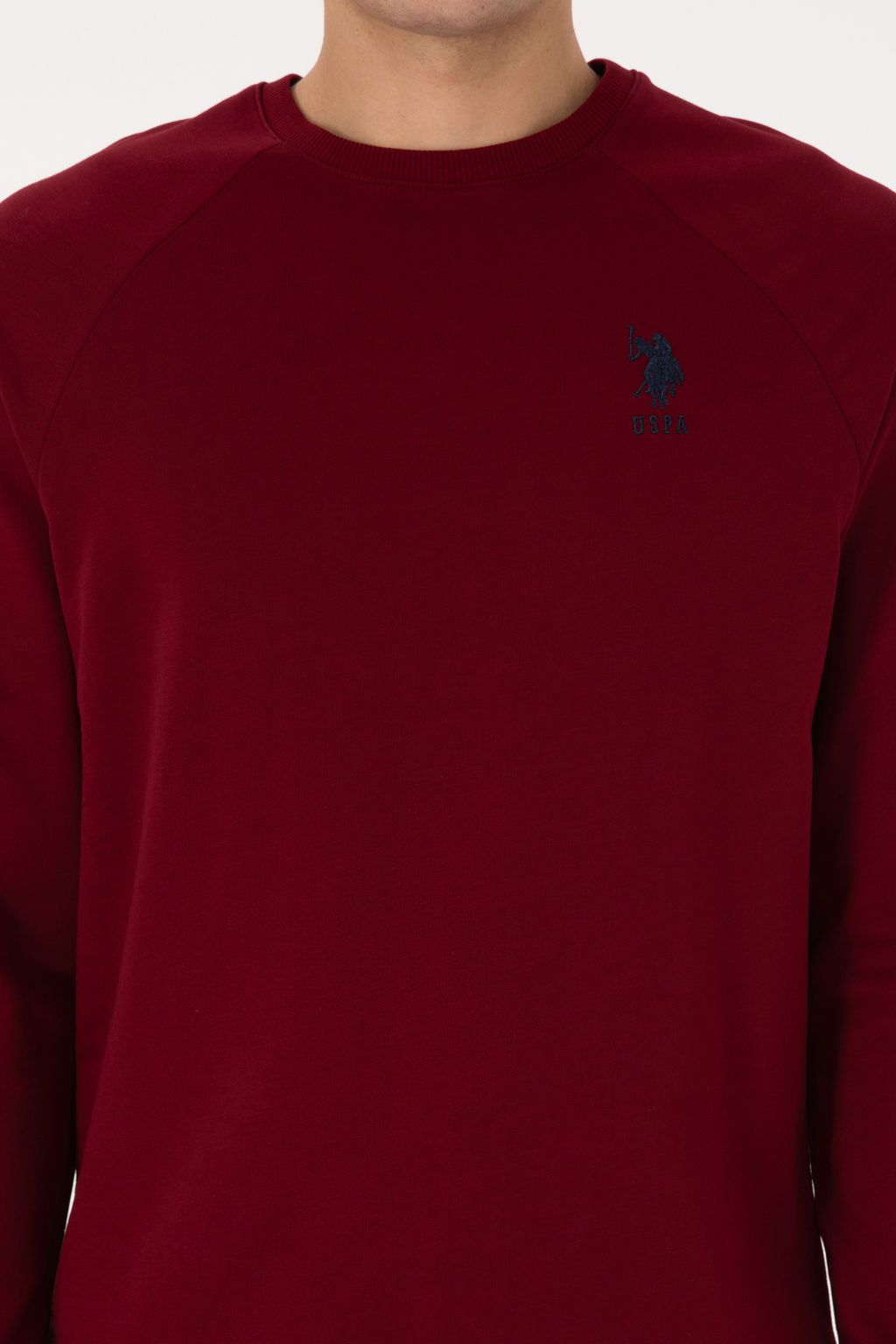 Erkek Bordo Basic Sweatshirt - U.s. polo assn фото 6