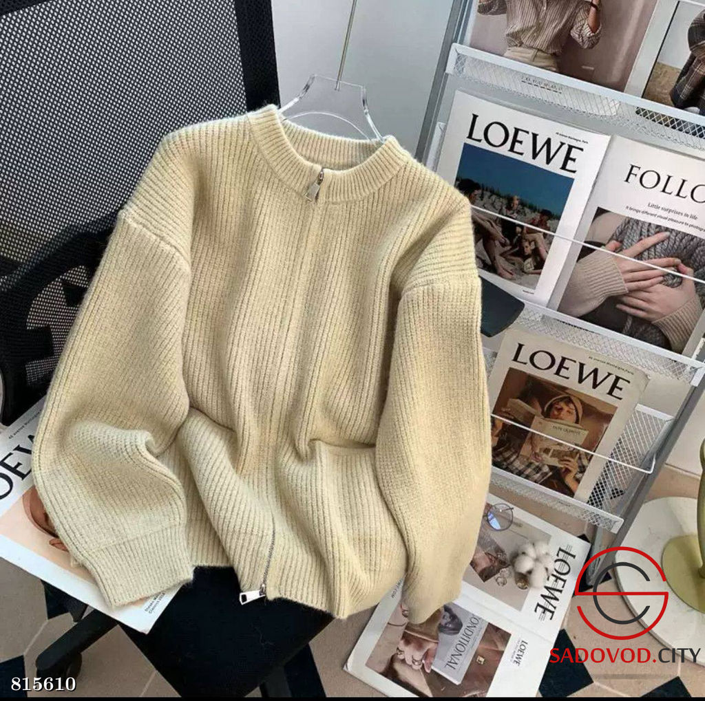 Теплый вязаный кардиган на замке - Bruno фото 4