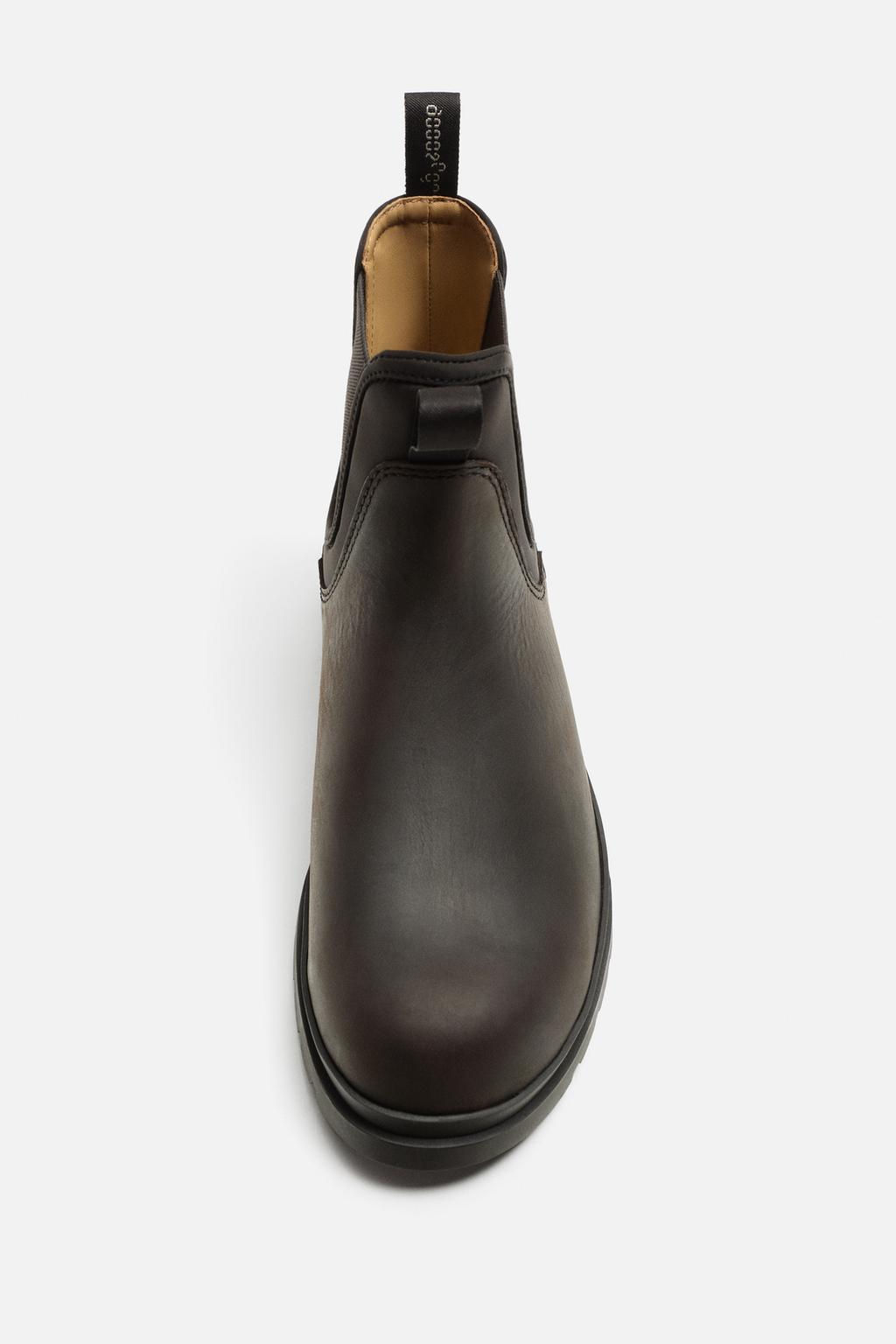 LEATHER CHELSEA BOOTS - Zara фото 6