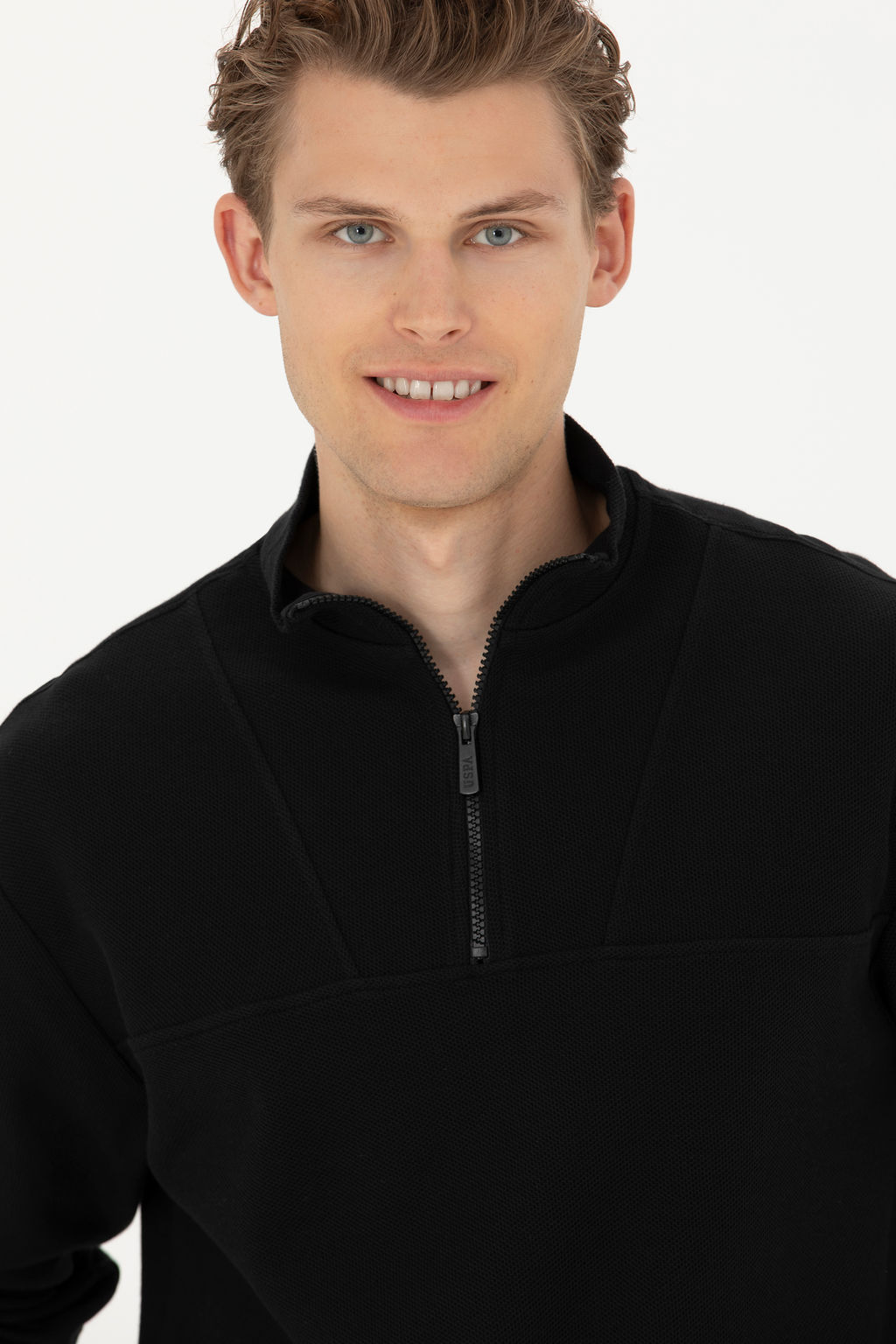 Мужской черный свитшот - U.s. polo assn фото 2