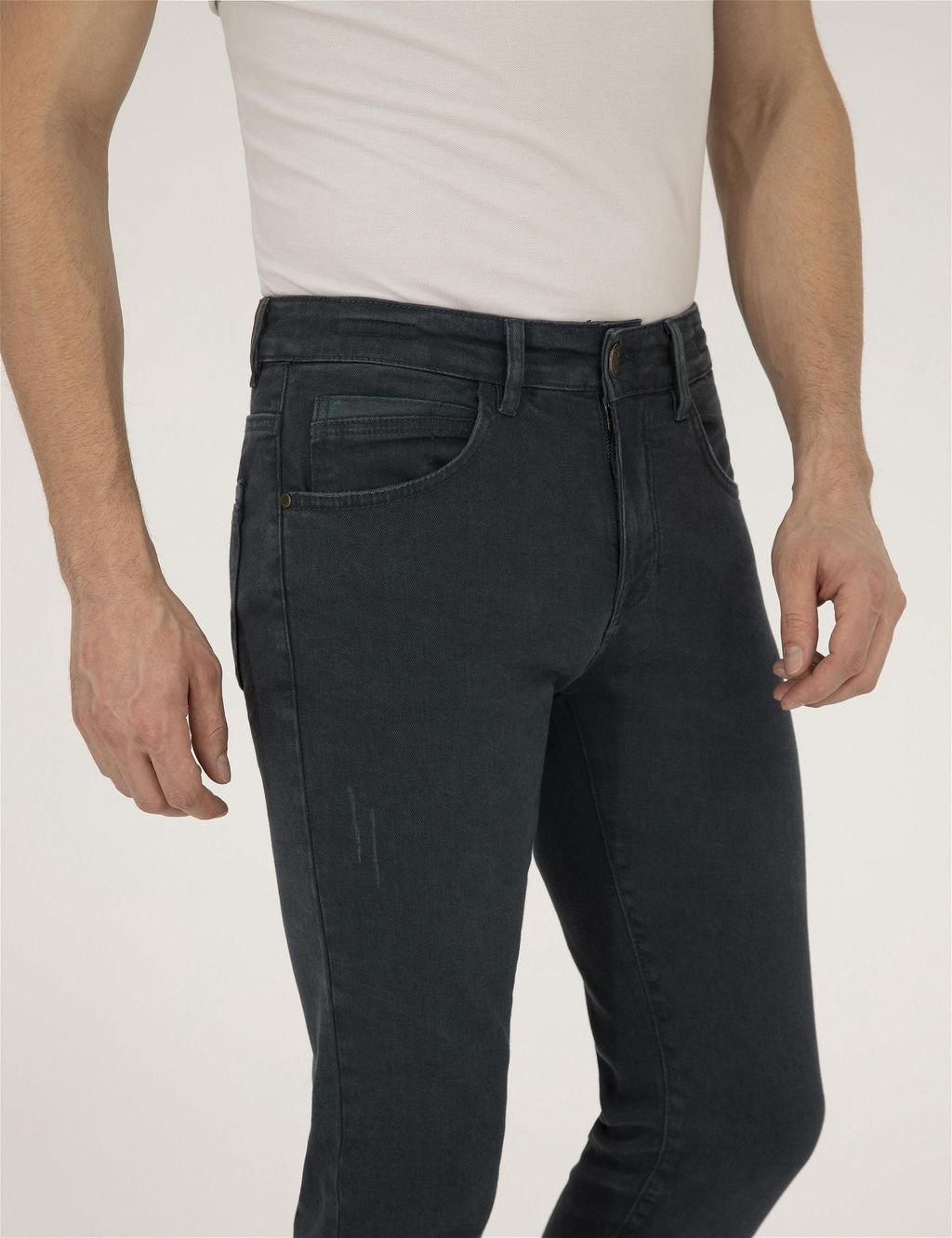 Koyu Ye_il Slim Fit Jean Pantolon - Pierre cardin фото 6