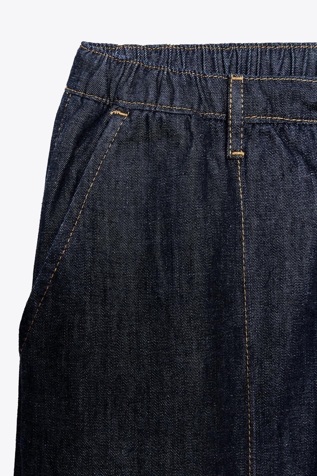 Z1975 HIGH-WAIST WIDE-LEG JOGGER JEANS - Zara фото 7
