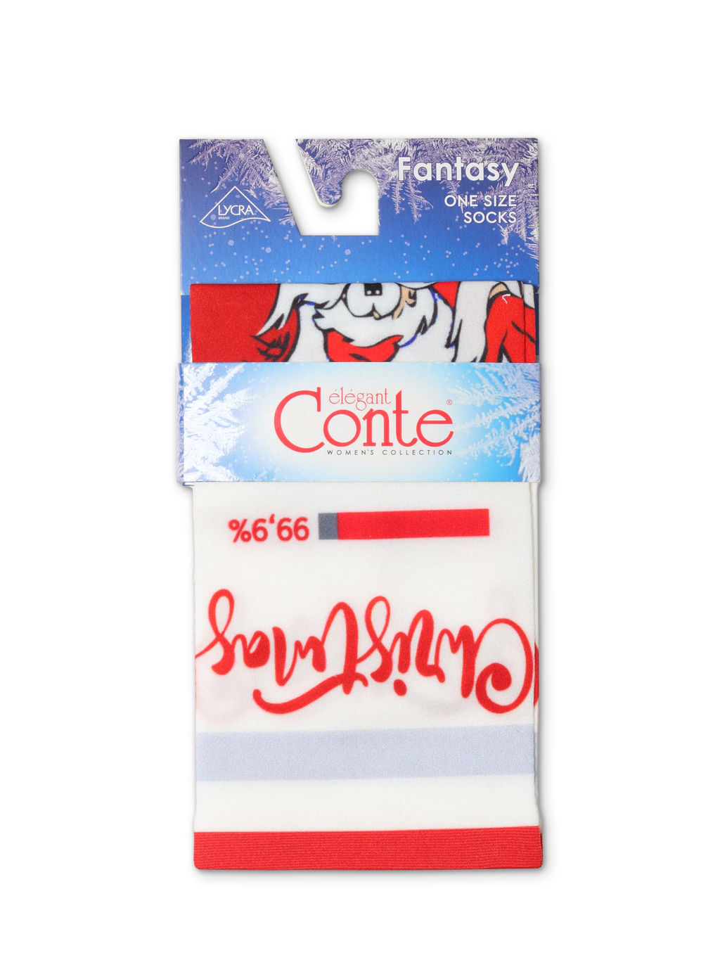 Цена за 2 пары. CONTE Носки с новогодними рисунками FANTASY 70 mix