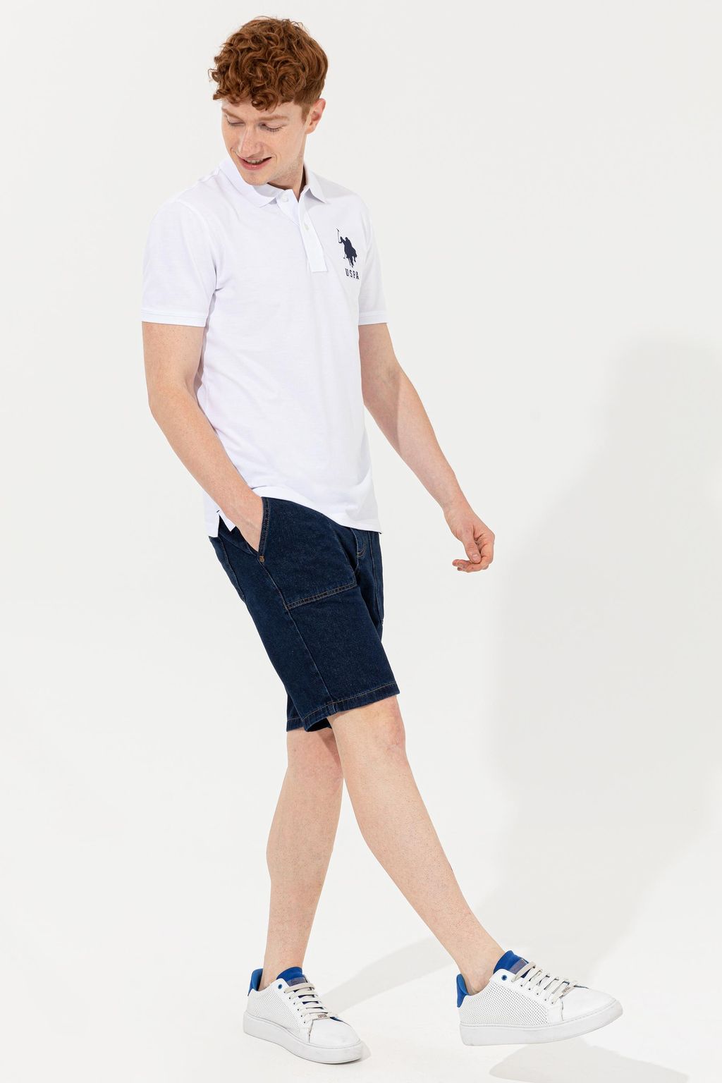 U. S. Polo Assn Мужские темно-синие джинсовые шорты - U.s. polo assn фото 3