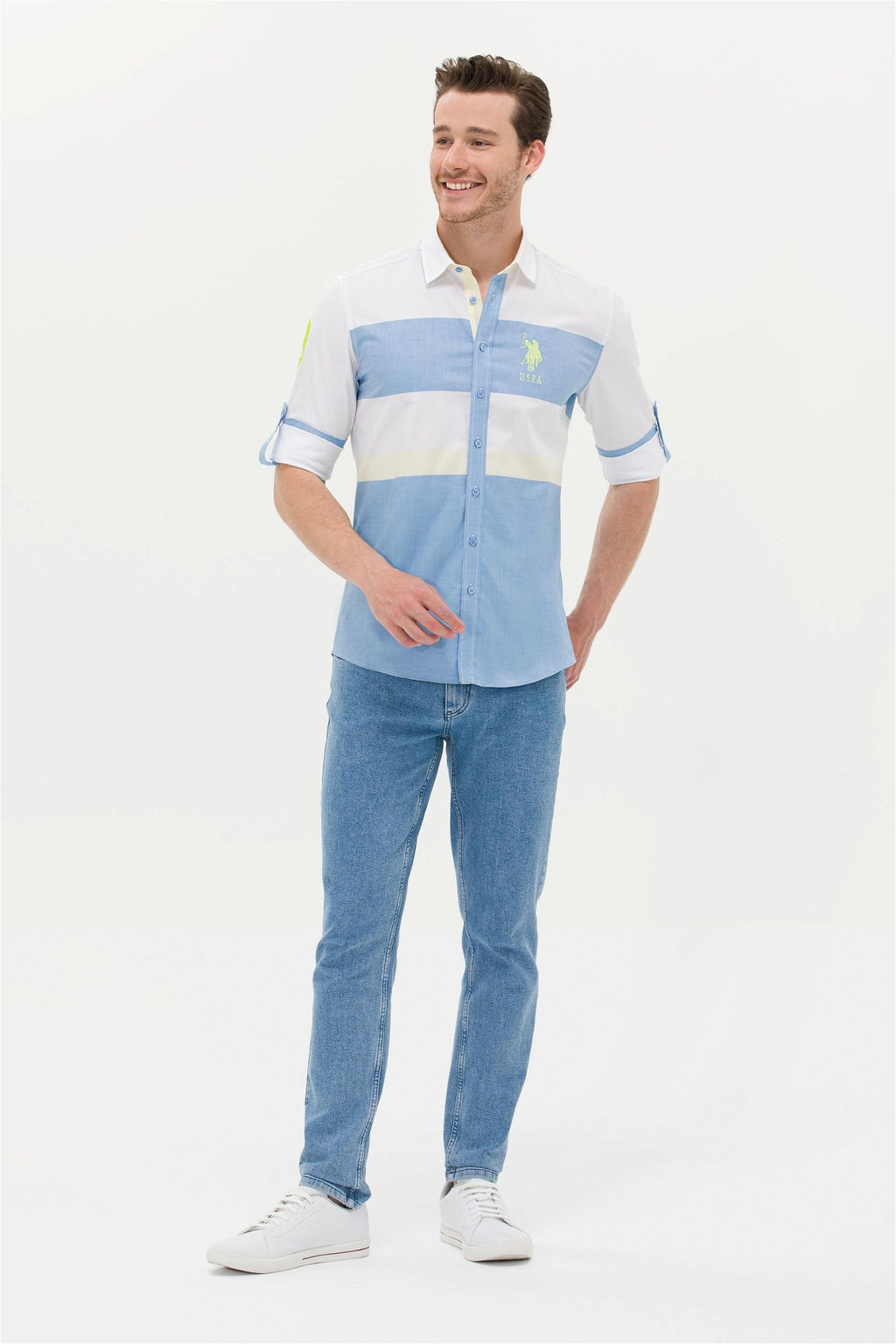 U. S. Polo Assn Мужская рубашка Saks с длинным рукавом - U.s. polo assn фото 11