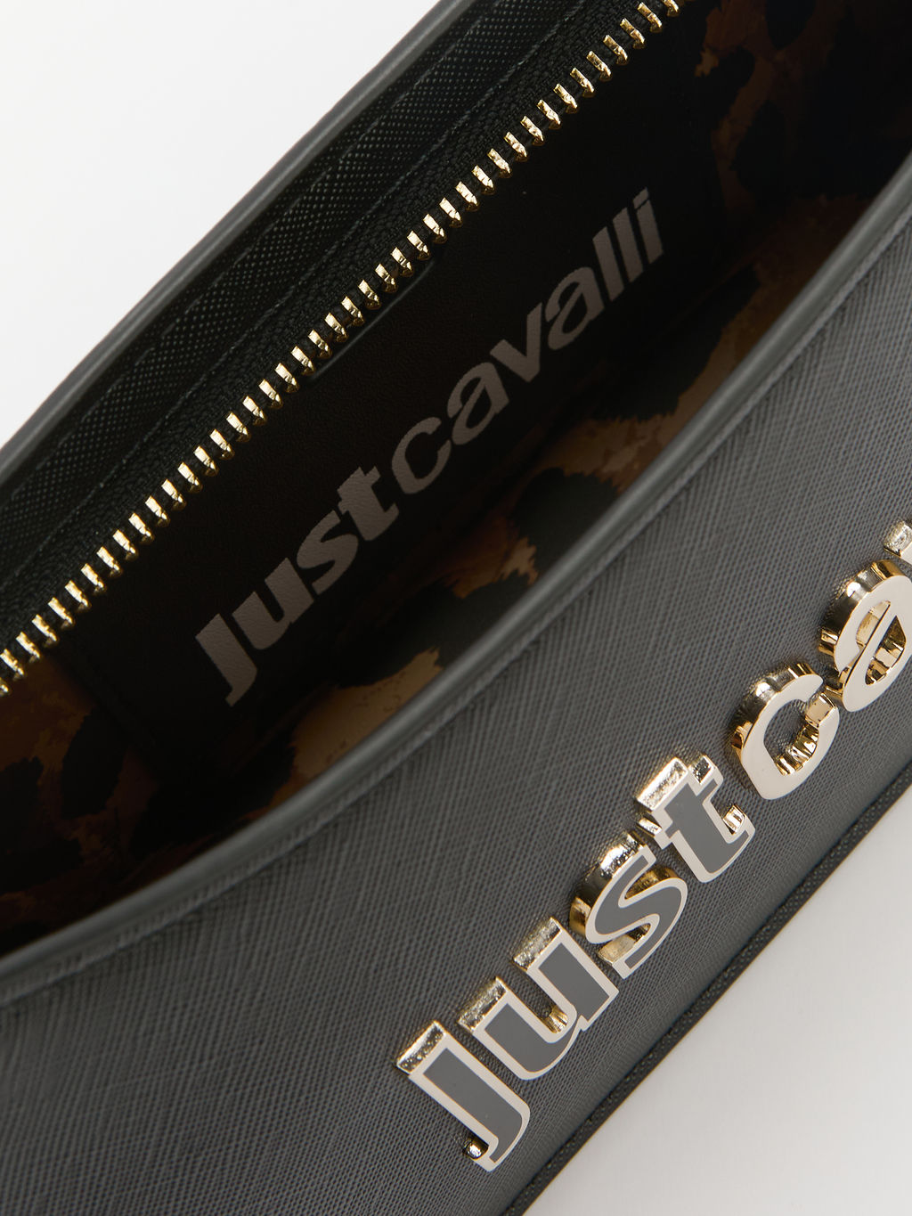 Женская сумка на плечо JUST CAVALLI METAL LETTERING Артикул 4107788, черный  фото 6