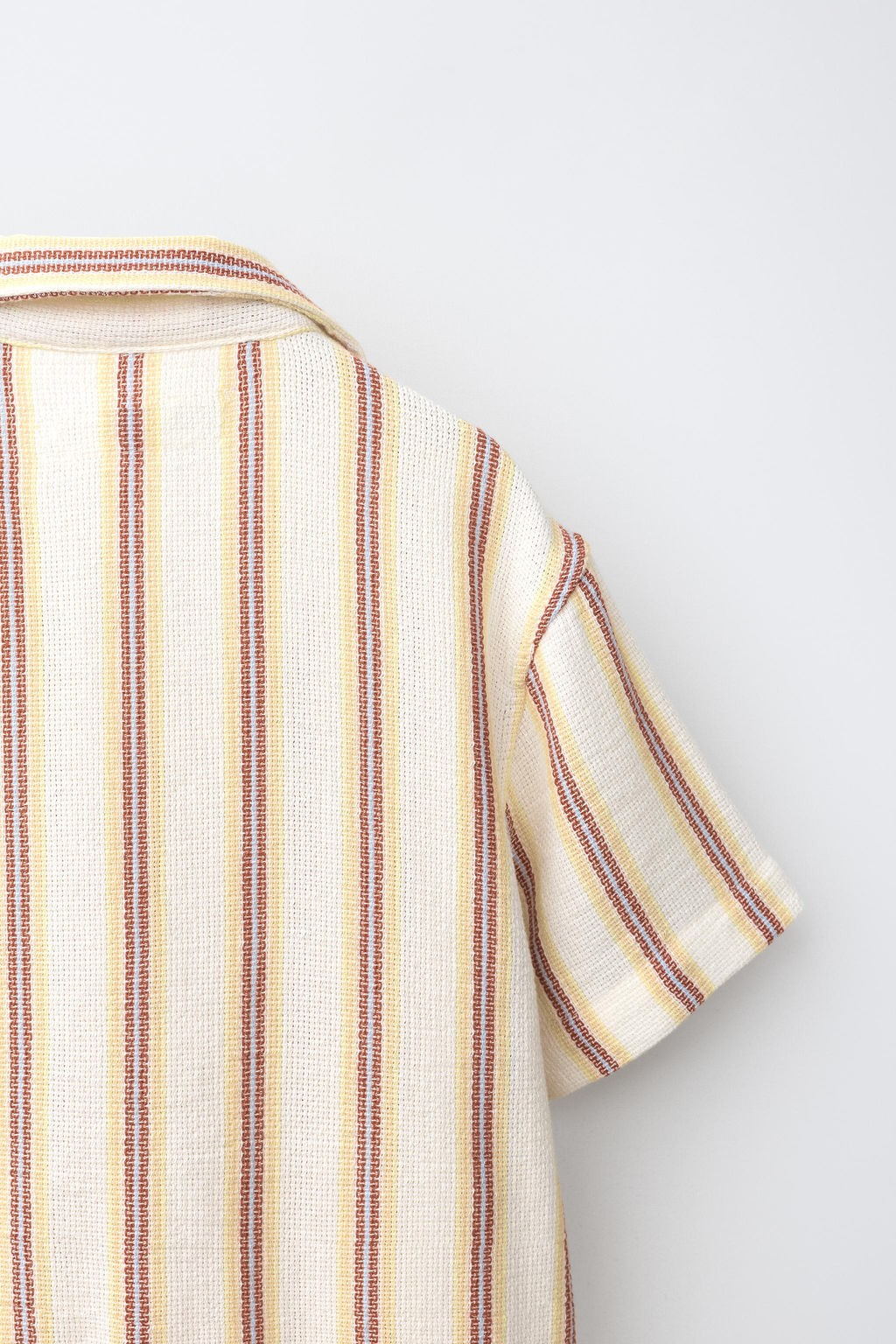 CAMISA R?STICA RAYAS / Rojo - Zara фото 4