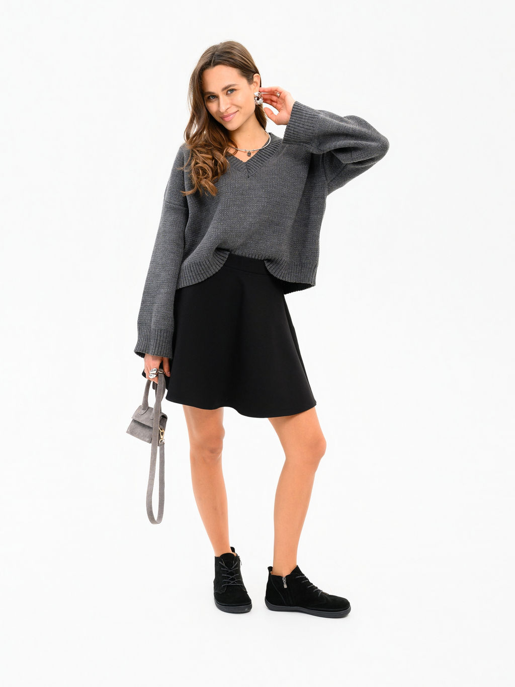 Босоногие ботинки 210.NATAbl.Черная замша