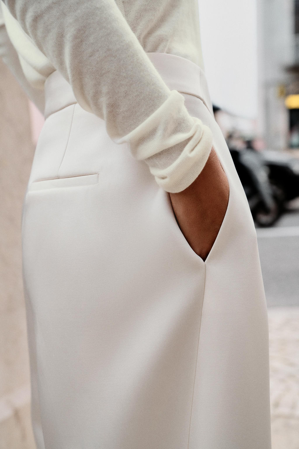 PANTAL?N BARREL SATINADO / Crudo - Zara фото 5