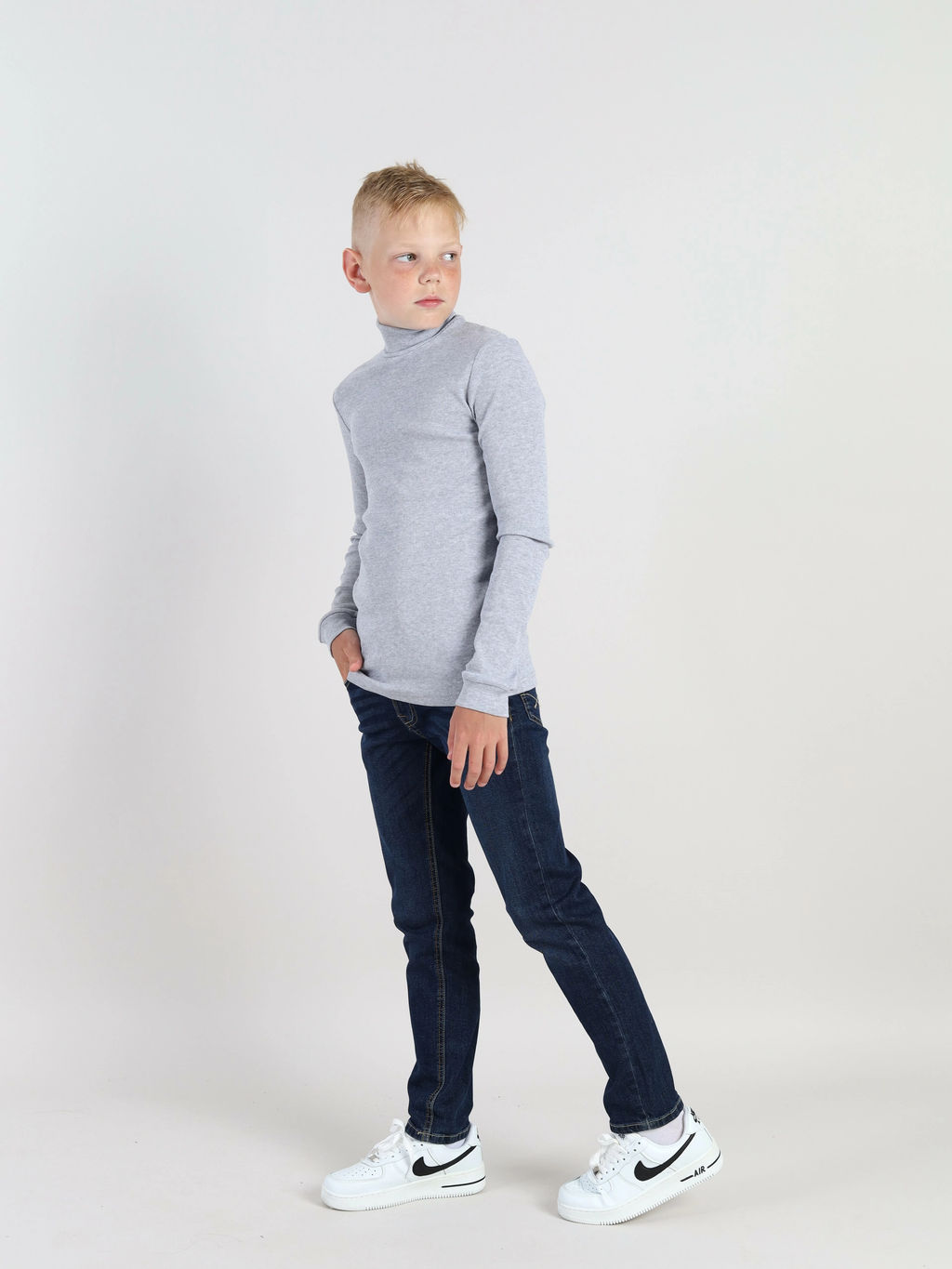 CRB wear/CWKB 63152-11 Водолазка для мальчика, серый меланж/Ex.Cherubino  фото 6
