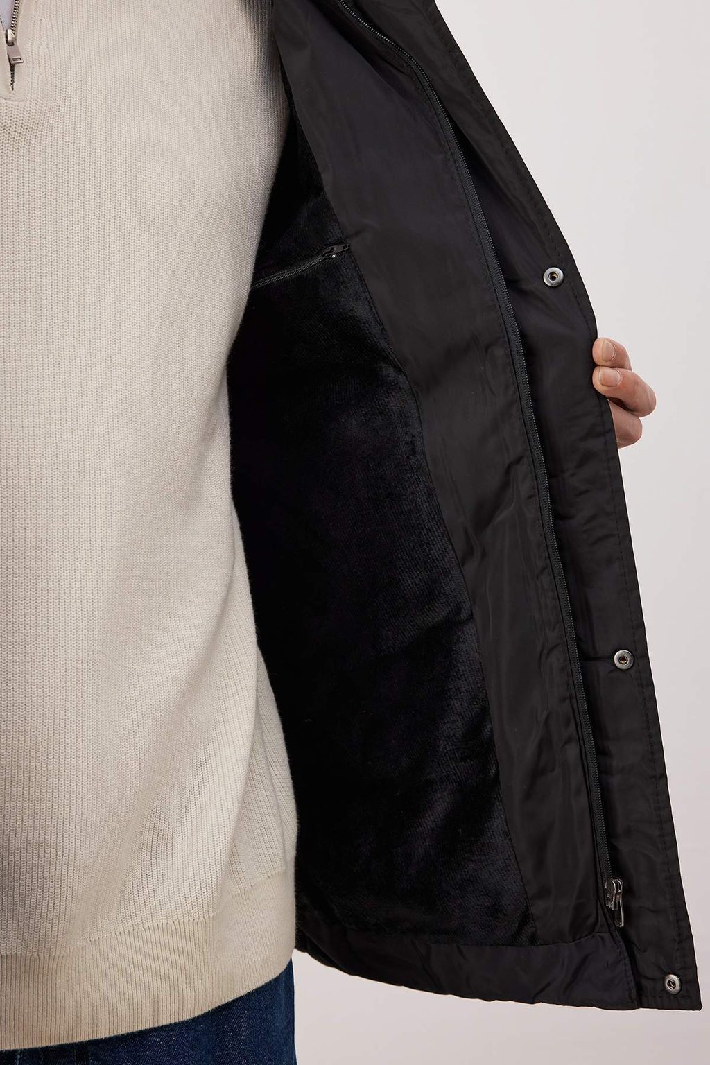 Lacivert Regular Erkek Mont TMNAW26MO00029 - Trendyolmilla фото 10