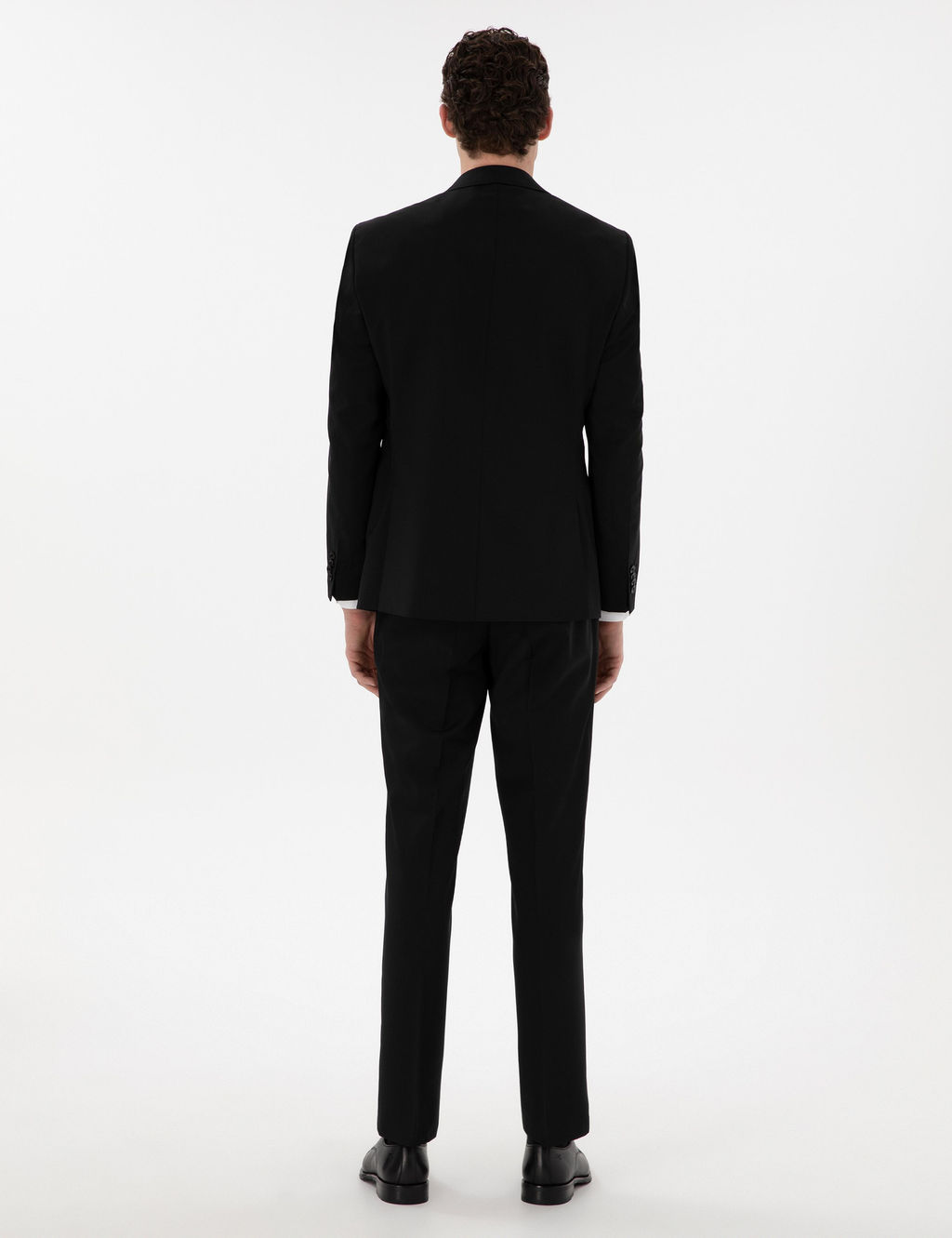Siyah Slim Fit Y_n Tak_m Elbise