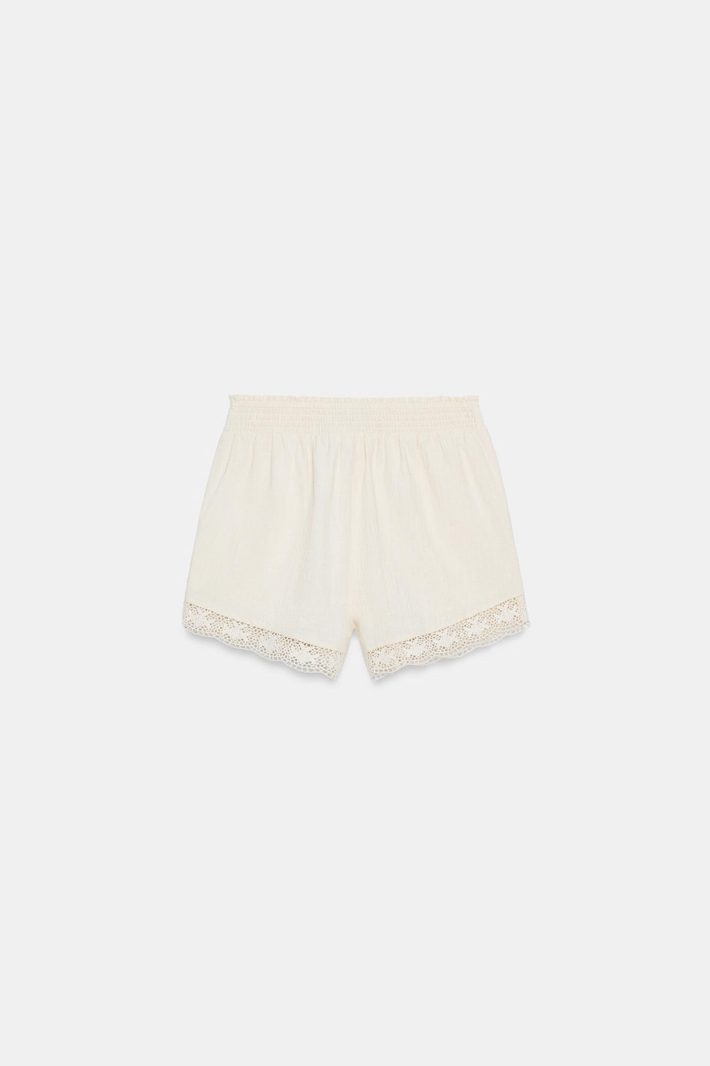 SHORTS FLORES BORDADAS / Crudo - Zara фото 8