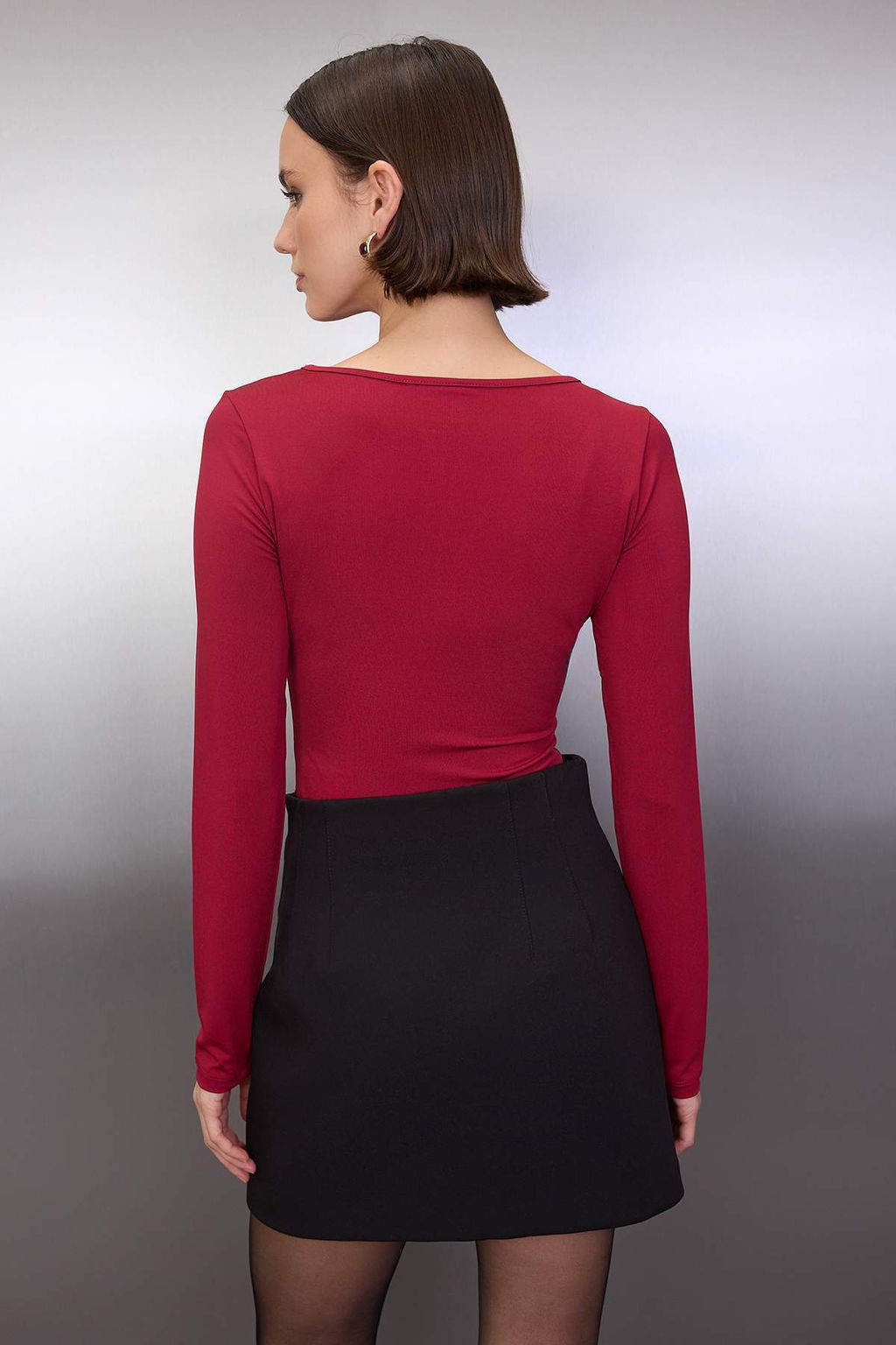 Haki Fitted/Vucuda Oturan Aksesuar Detayl? C?tc?tl? Esnek Orme Body TWOAW26BD00005 - Trendyolmilla фото 12