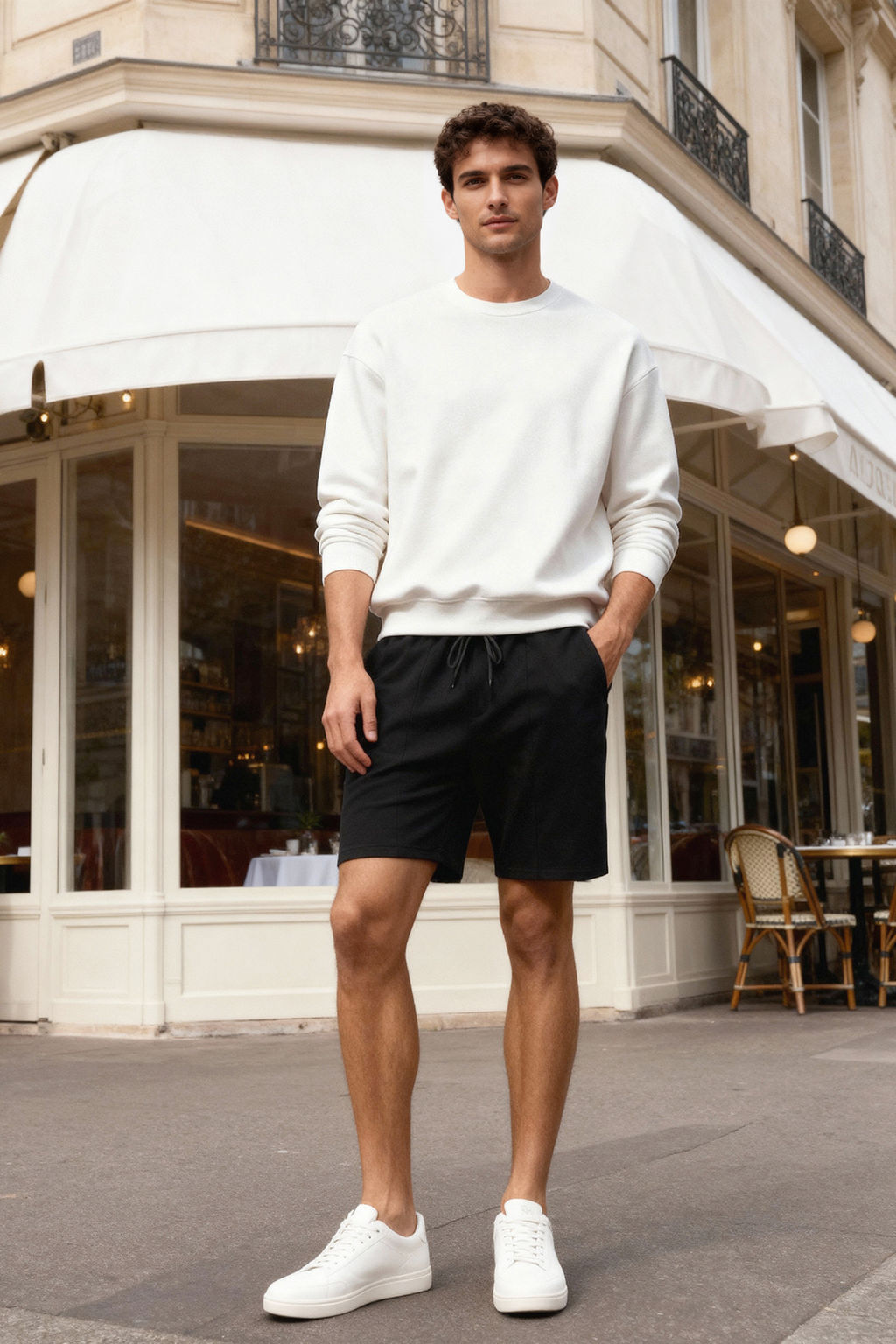 TRENDYOL MAN Tas Regular/Normal Kesim Orta Boy Lastik Belli Bagc?kl? Dikis Detayl? Sort TMNSS20SR0070 - Trendyolmilla фото 32